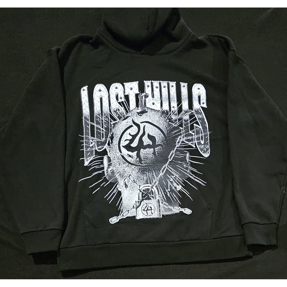 Lost Hills Black Hoodie Mens Size 2XL